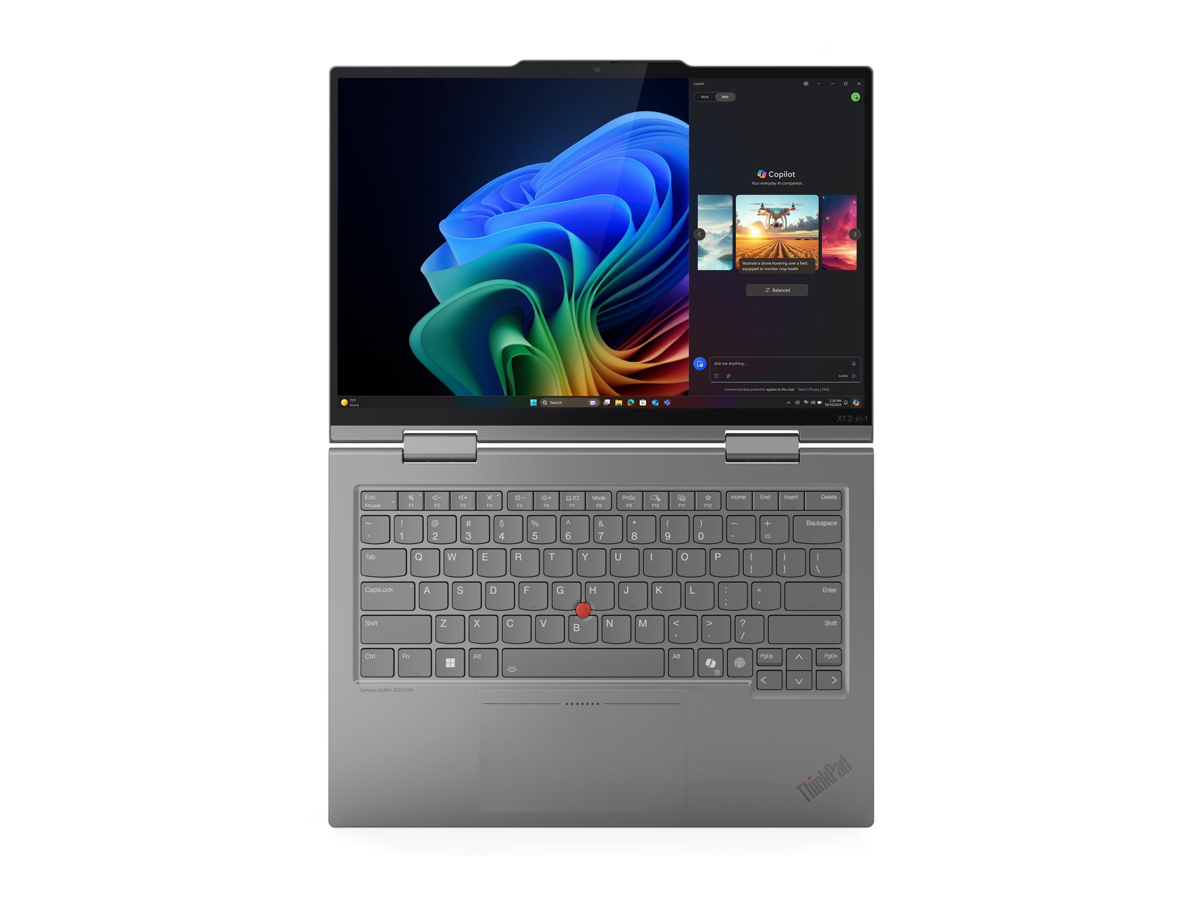 Lenovo ThinkPad X1 2-in-1 Gen 10 Copilot+ PC 14" 2880 x 1800 258V 32GB 1TB Intel Arc Graphics 140V Windows 11 Pro