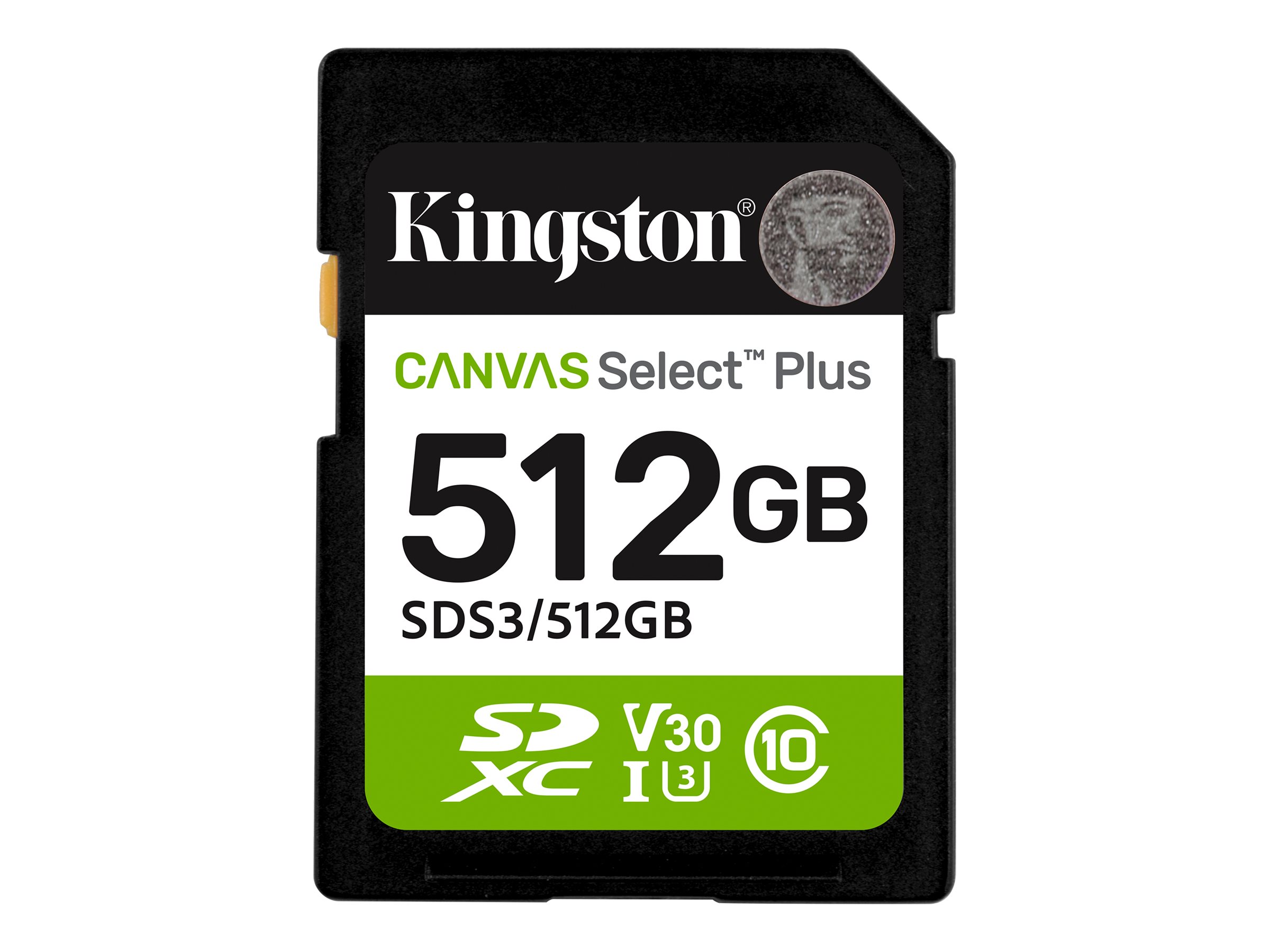 Kingston Canvas Select Plus SDXC UHS-I Memory Card 512GB 150MB/s