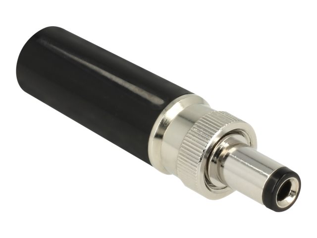 Delock Strøm-konnektor Sort Sølv