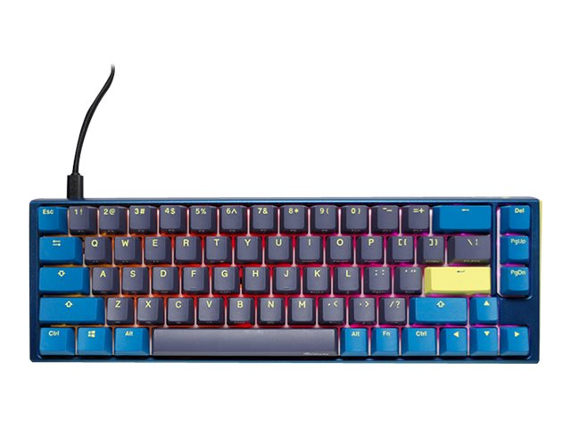 Ducky One 3 SF DayBreak - Tastatur - bagbelyst - USB - tastkontakt: CHERRY MX