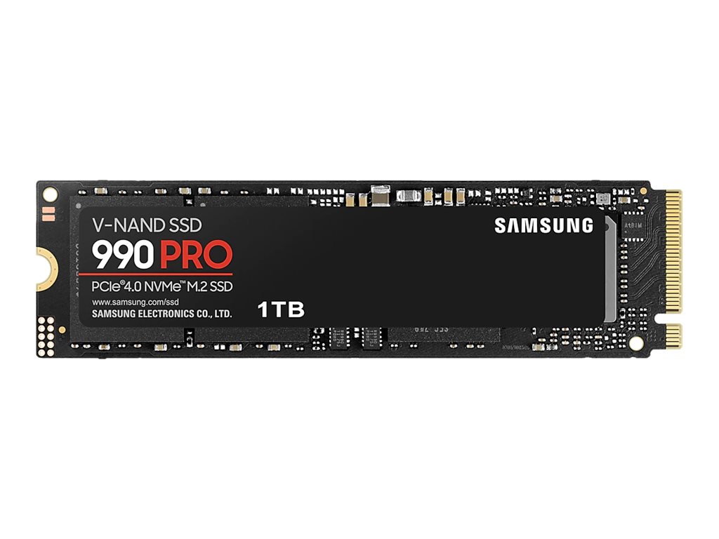 Samsung 990 PRO MZ-V9P1T0BW - SSD - krypteret - 1 TB - intern - M.2 2280 - PCIe 4.0 x4 (NVMe) - 256-bit AES - TCG Opal Encryption 2.0