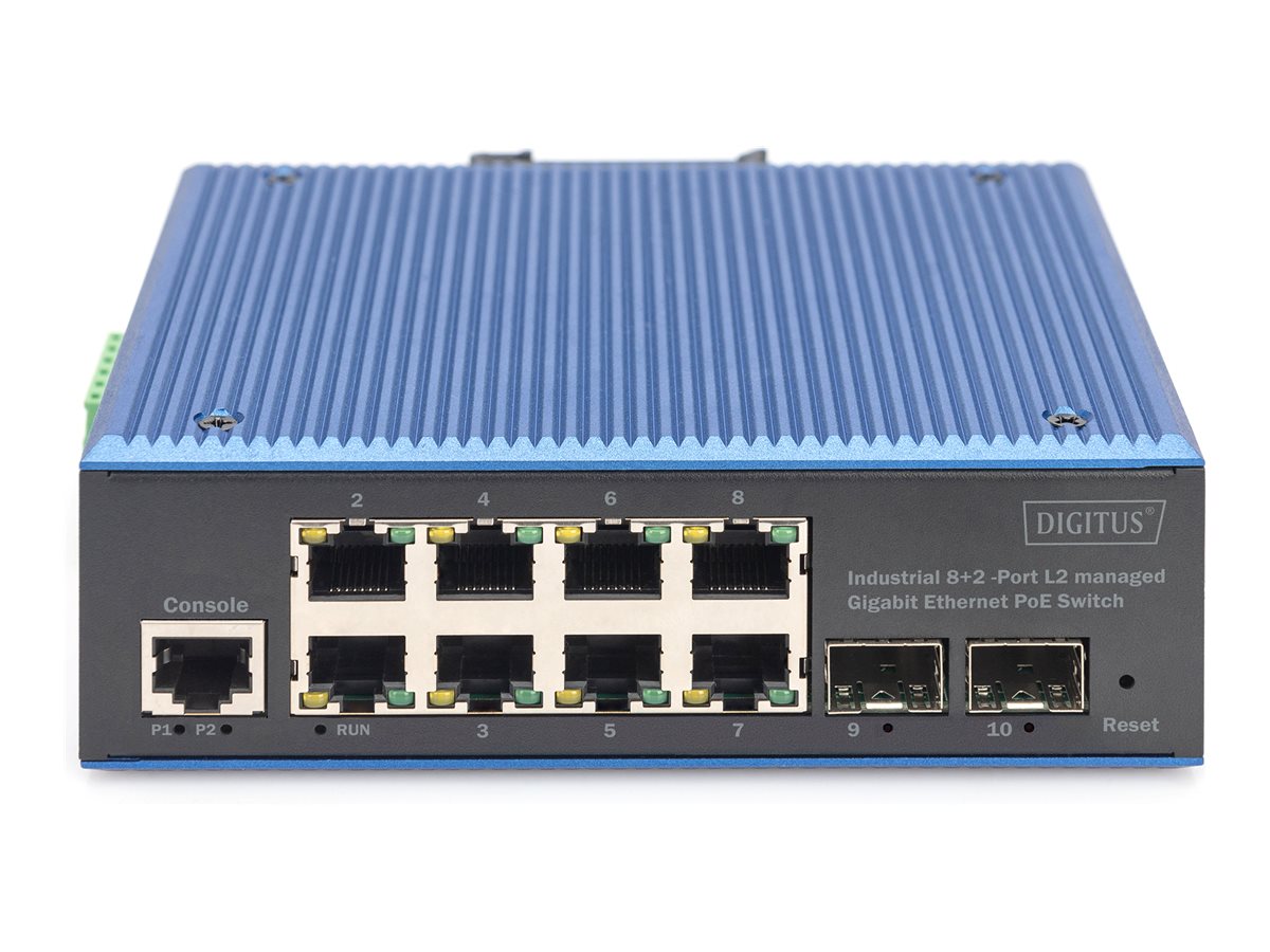 Digitus Dn-651157 Netværksswitch Administreret L2 Gigabit Ethernet (10/100/1000) Sort, Blå