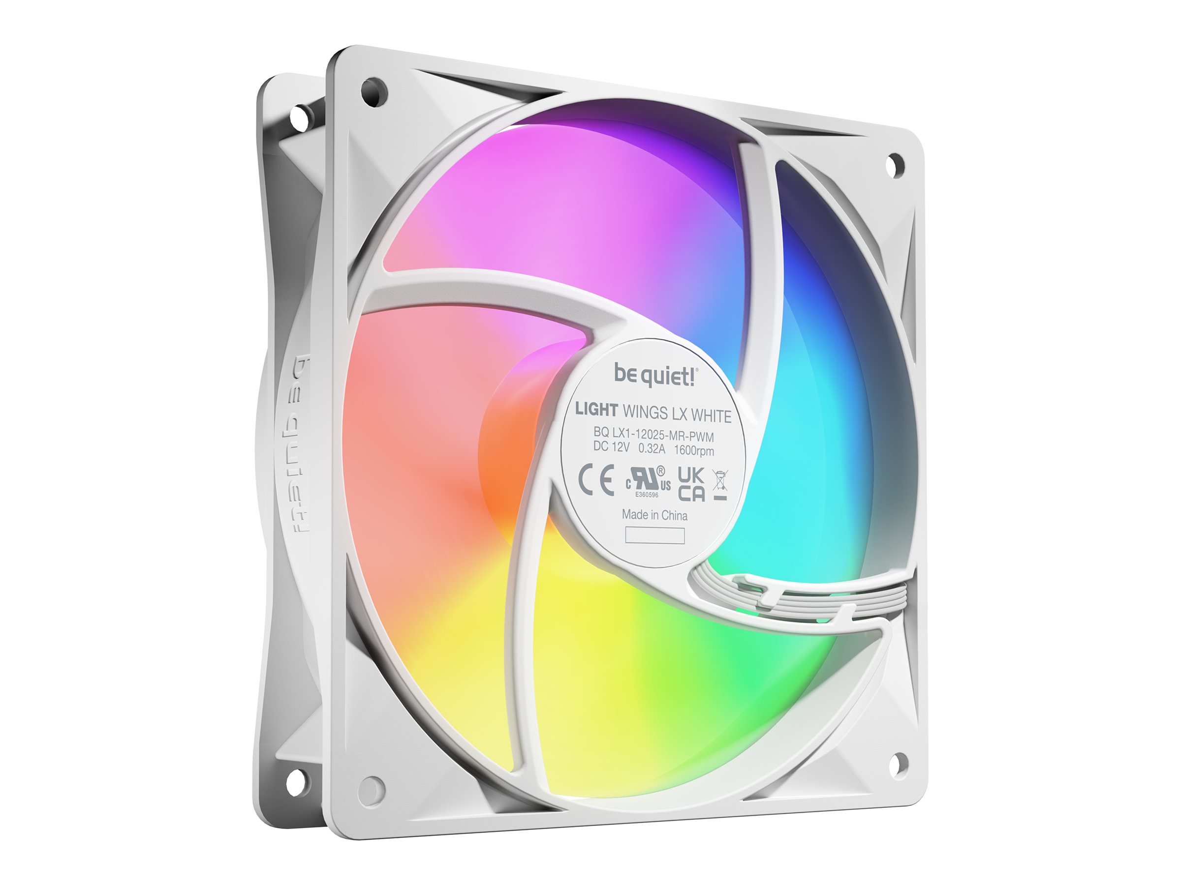 be quiet! Light Wings LX 120mm PWM White Triple Pack, case fan (white, pack of 3) Kabinet Blæser - GEEKD.dk