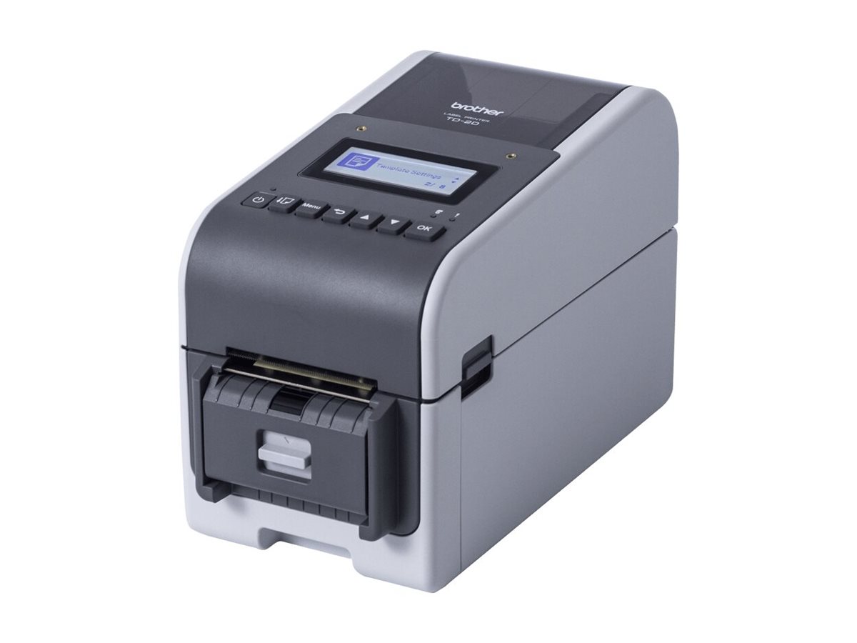 Brother TD-2350D203 - Mærkat/kvitteringsprinter - S/H - direkte termisk - Rulle (6,3 cm) - 203 dpi - op til 152.4 mm/sek. - Wi-Fi(n), Bluetooth 5.2, LAN, USB 2.0, USB vært