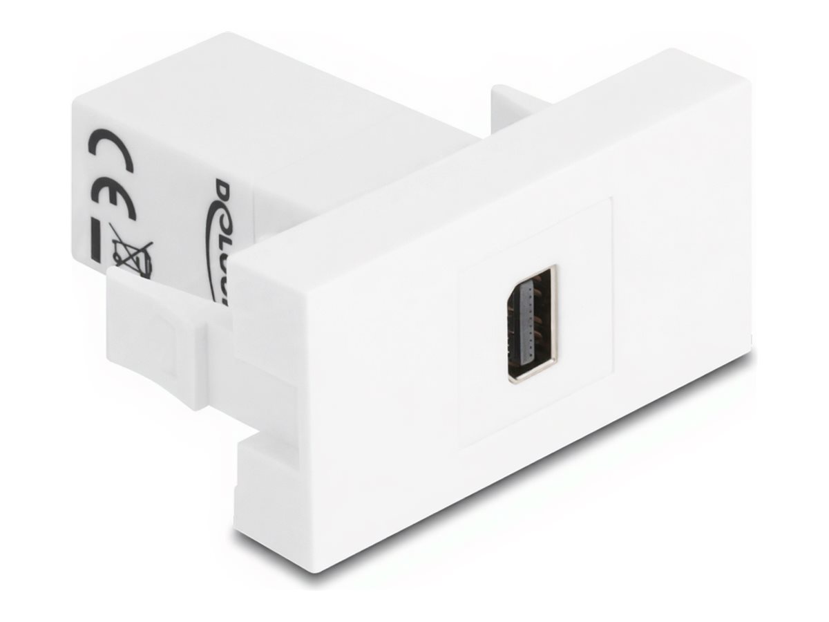 Delock Easy 45 - klik i-modul - til mini DisplayPort hun - hvid
