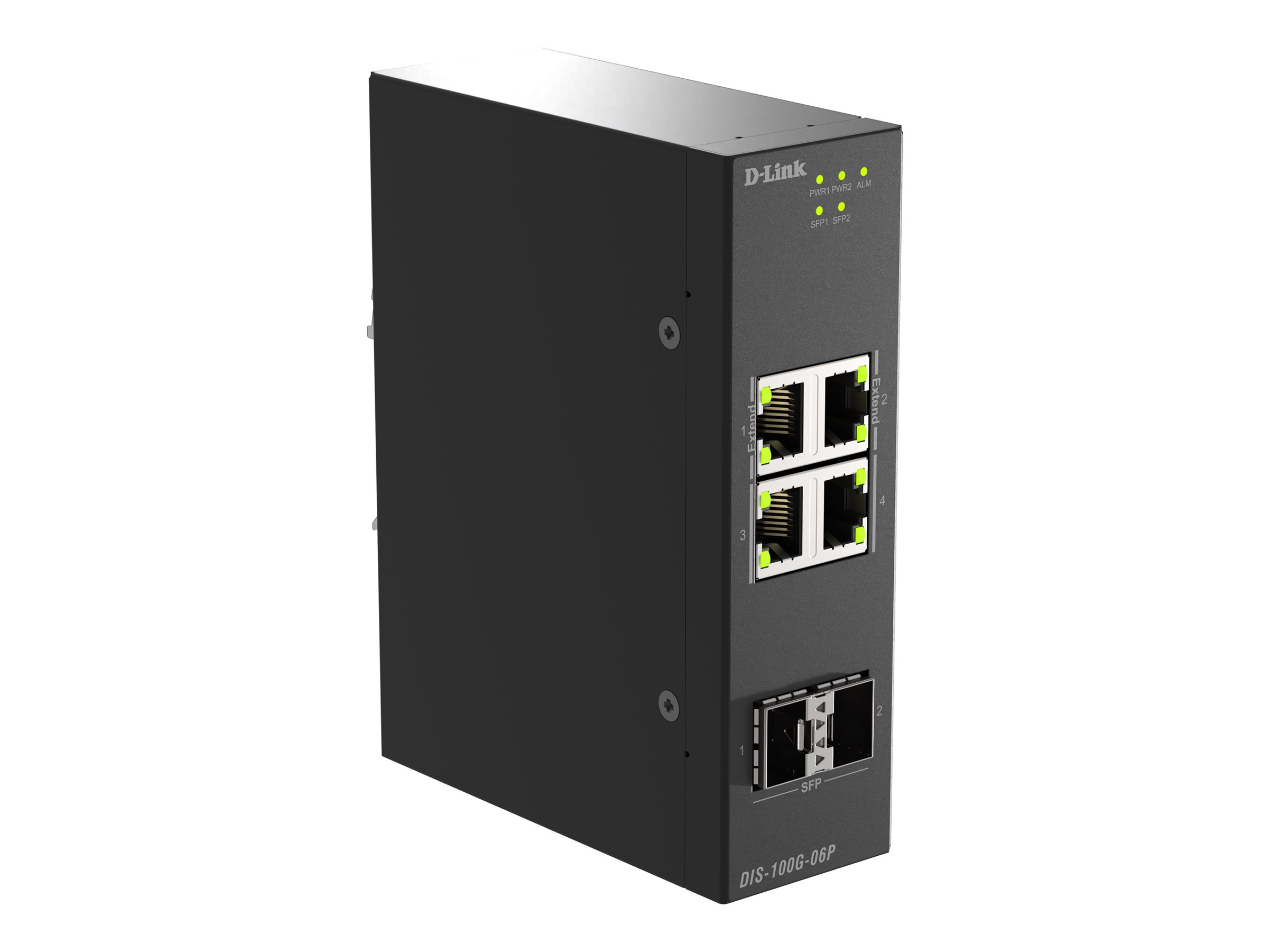 D-link Dis-100g-06 Netværksswitch Ikke Administreret L2 Gigabit Ethernet (10/100/1000) Din Rail Sort