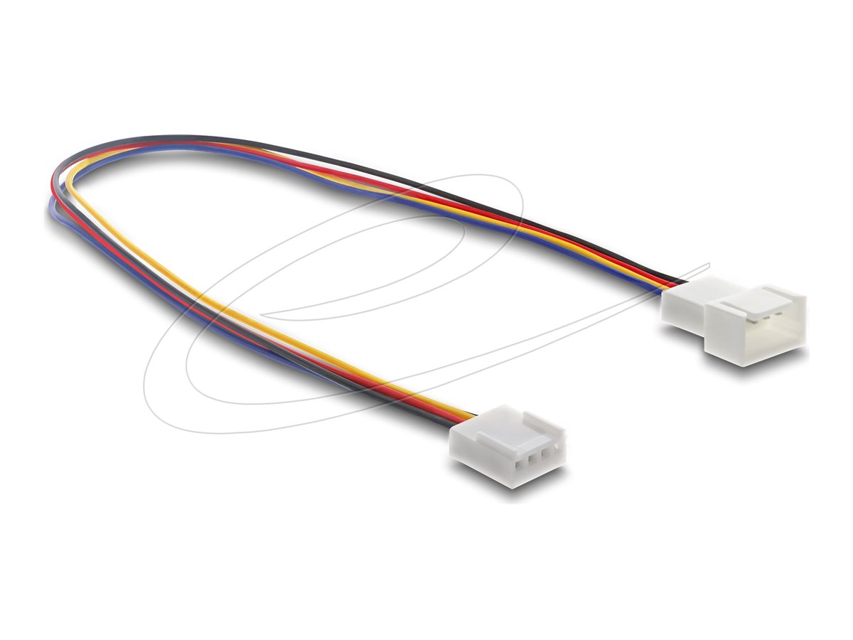 Delock - Forlængerkabel til blæserstrøm - 4 pin PWM (hun) til 4 pin PWM (han) - 30 cm