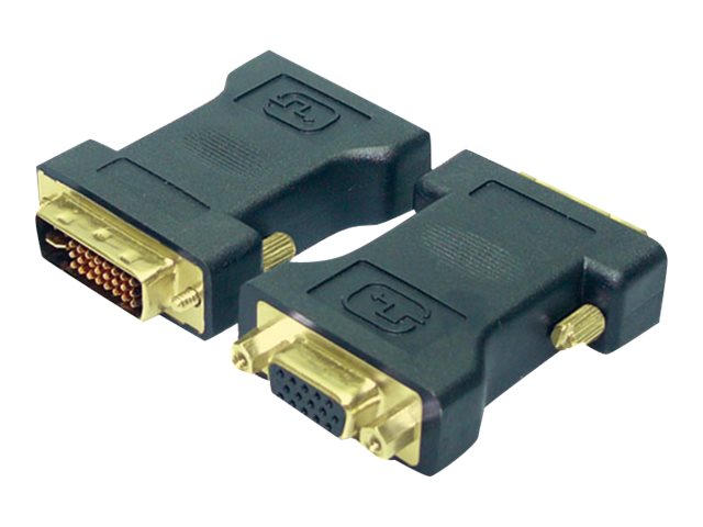 LogiLink AD0001, VGA, DVI-I, Sort
