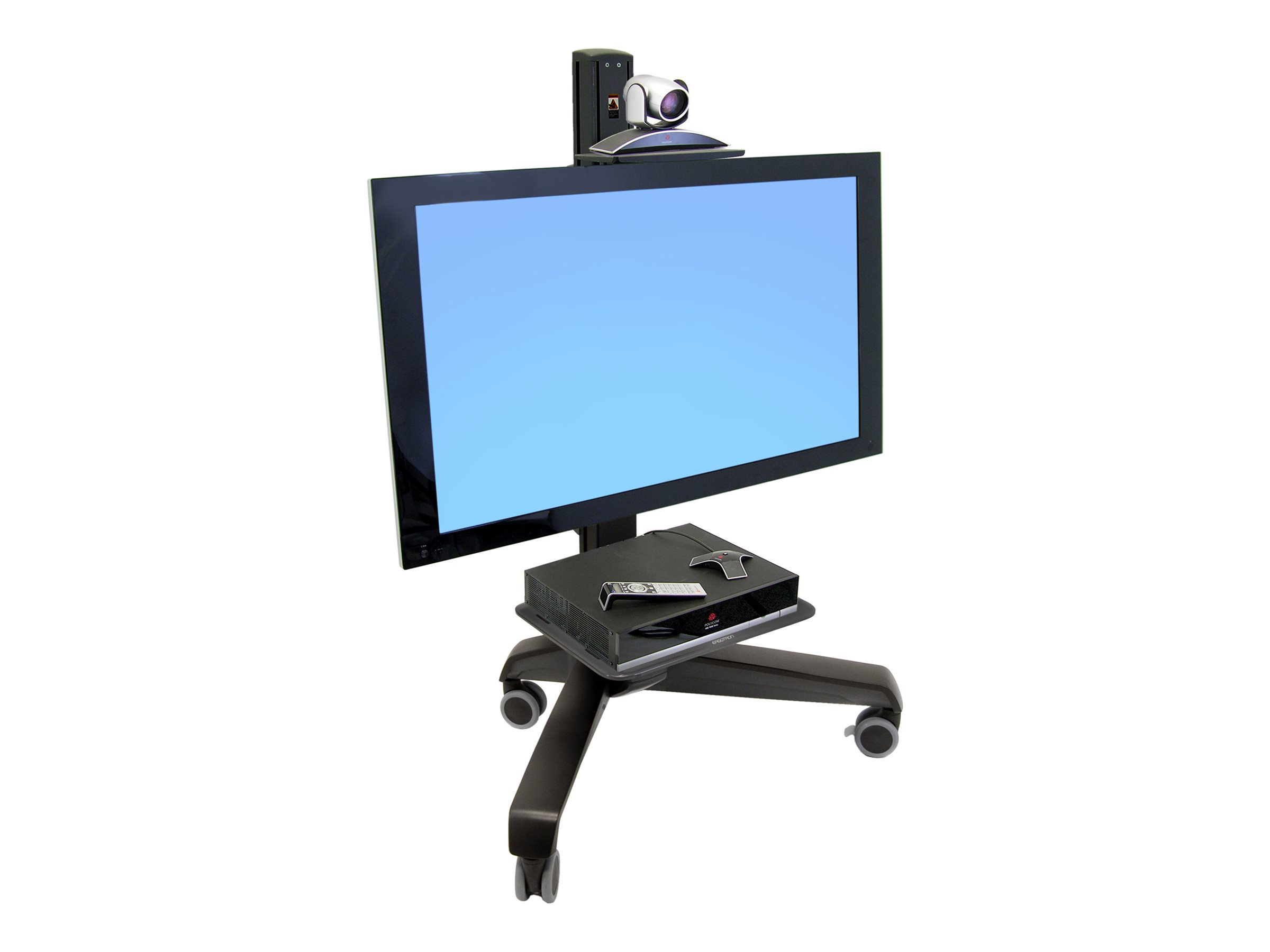Ergotron Neo-Flex Mobile MediaCenter UHD - Maks 54.4 kg - Maks størrelse 80"