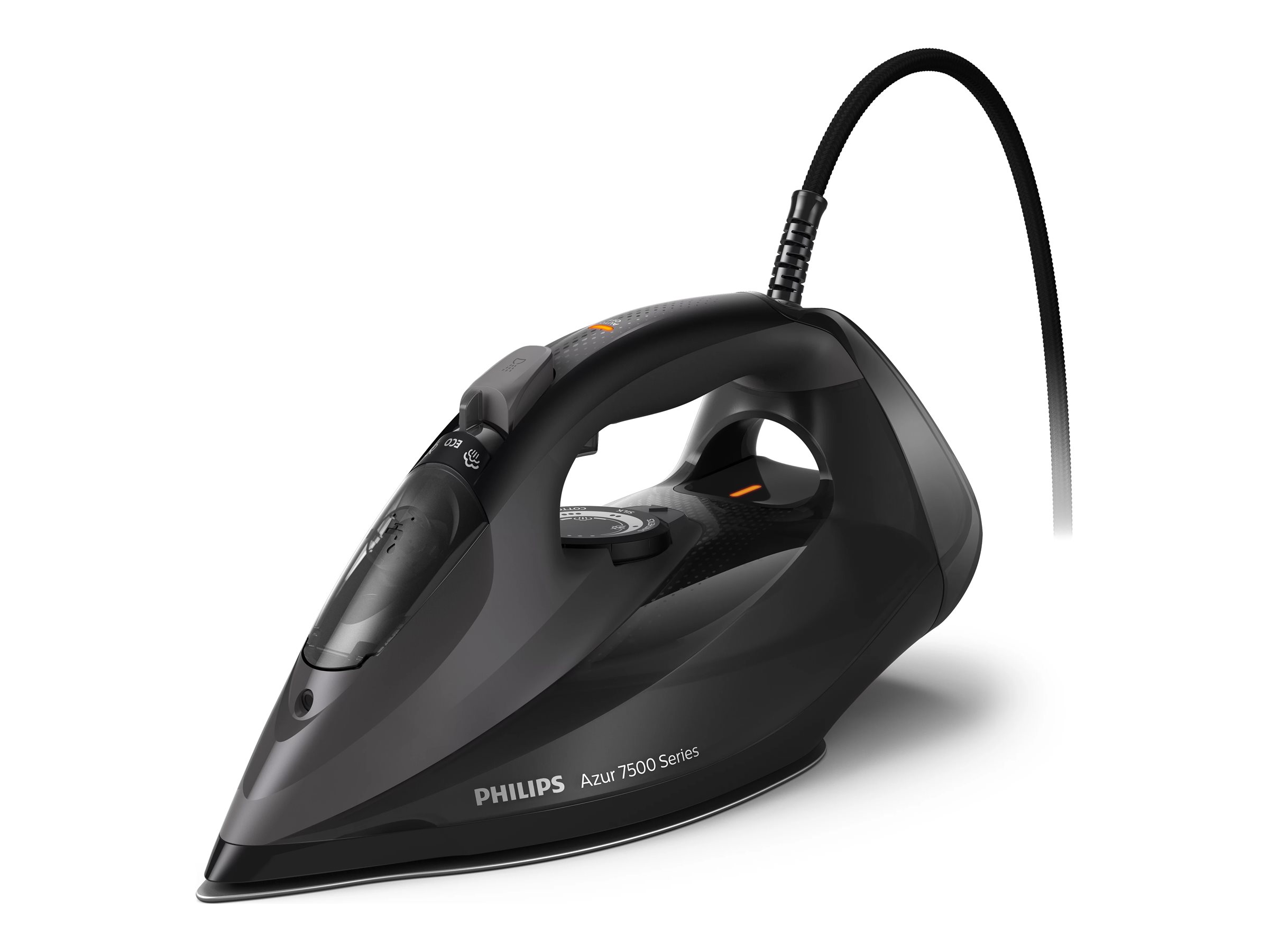 Philips Azur 7500 Series DST7511 - Dampstrygejern med automatisk afbrydelse - såleplade: SteamGlide Elite - 3200 W - sort