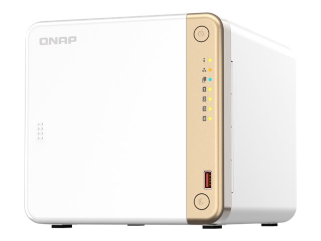 Qnap Ts-462-4g Nas & Lagringsserver Tower Intel® Celeron® N4505 2 Gb Ddr4 0 Tb Qnap Qts Hvid