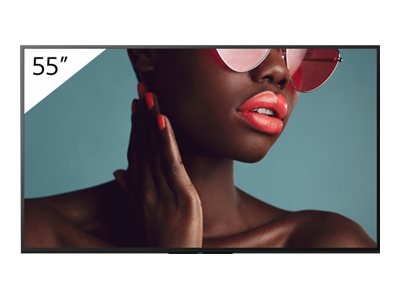 Sony Bravia Professional Displays - 55 Diagonal klasse LED-bagbelyst LCD paneldisplay - digital skiltning - Android TV - 4K UHD (2160p) 3840 x 2160 - HDR