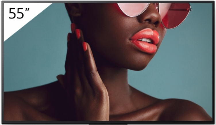 Sony Bravia Professional Displays - 55 Diagonal klasse LED-bagbelyst LCD paneldisplay - digital skiltning - Android TV - 4K UHD (2160p) 3840 x 2160