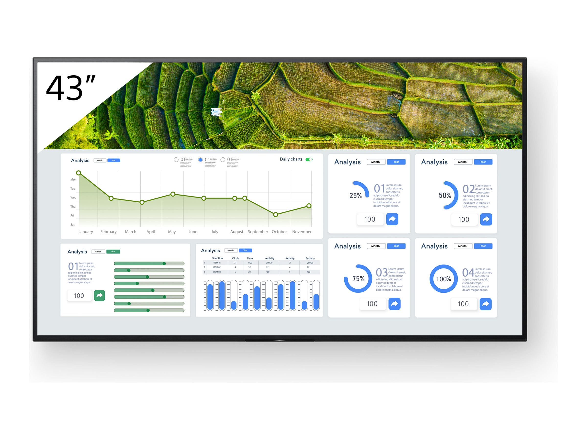 Sony Bravia Professional Displays FW-43BZ30L 43" Digital skiltning 3840 x 2160