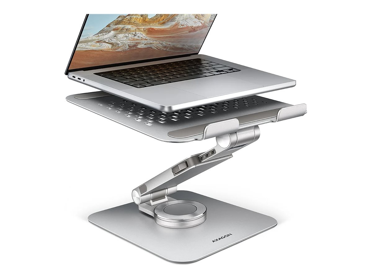 AXAGON Rotating Aluminium Stand for Laptop and Tablet