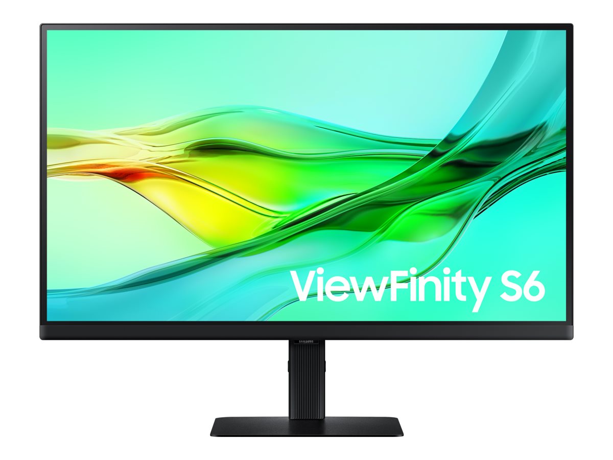 Samsung ViewFinity S6 S27D602USU - LED-skærm - USB - 27 - 2560 x 1440 QHD @ 100 Hz - IPS - 350 cd/m² - 1000:1 - HDR10 - 5 ms - HDMI, 2xDisplayPort, USB-C - sort