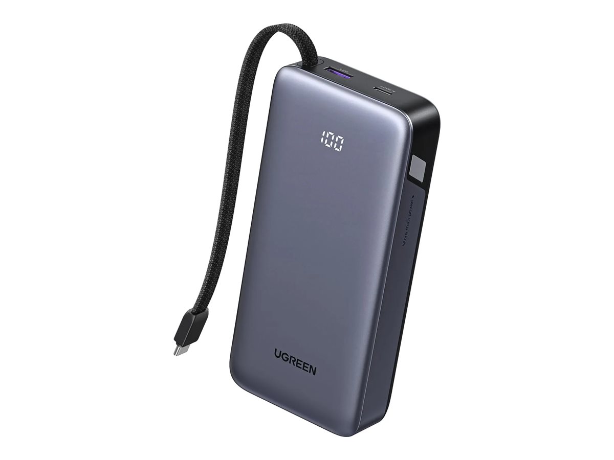 Ugreen Nexode Powerbank 20000mAh 45Watt 1xUSB-A 2.0 1xUSB-C Grå