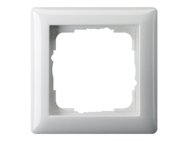 Gira Standard 55 - ramme - 1 gang - pure white gloss