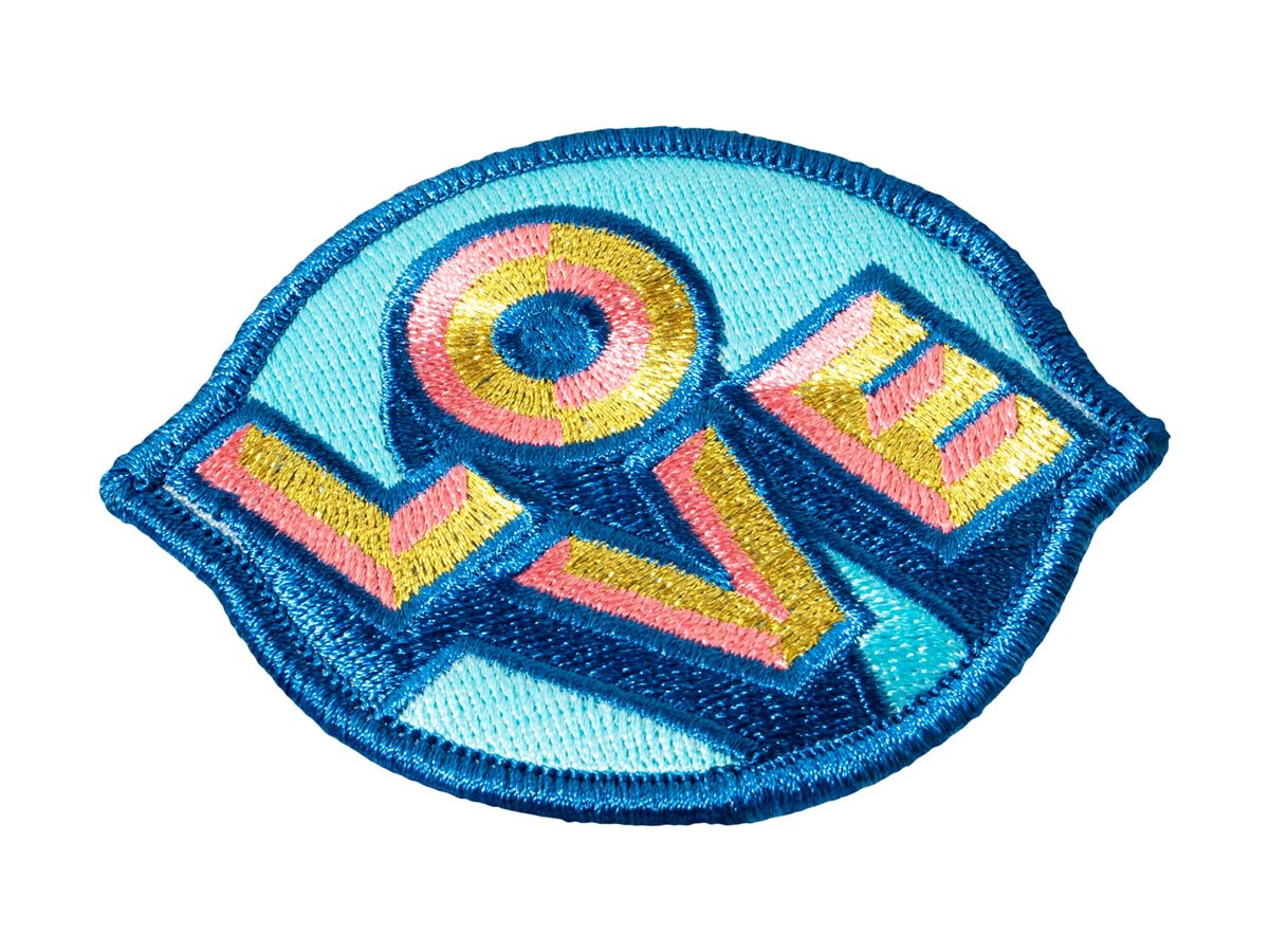 MAGMOJI Badge Love Blue Logo badge Flerfarvet