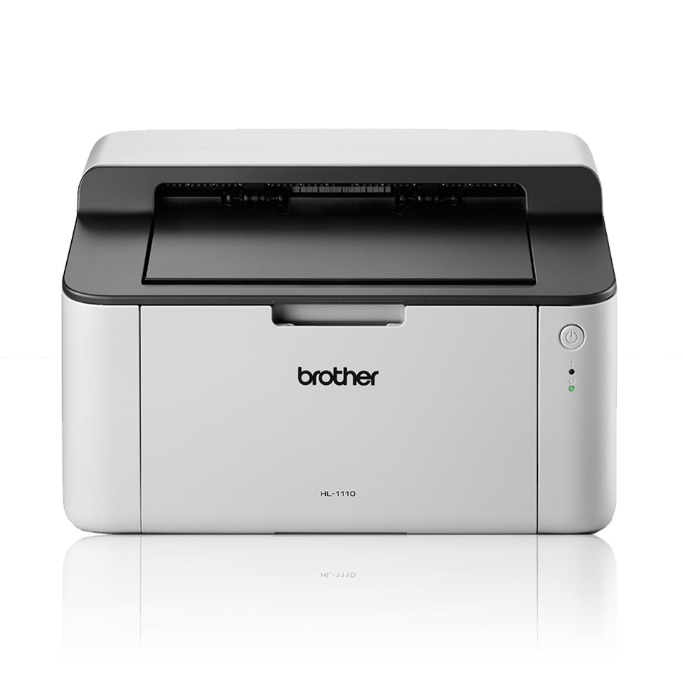 Brother HL-1110 - Printer - S/H - laser - A4/Legal - 2400 x 600 dpi - op til 20 spm - kapacitet: 150 ark - USB 2.0 - grå, sort
