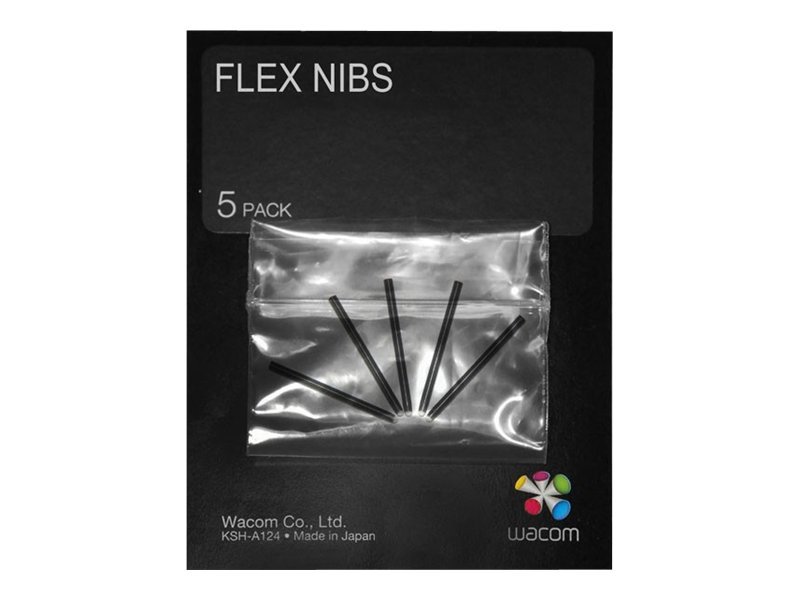 Wacom Flex Pen Nibs for Intuos4 - Digital pennespids (pakke med 5) - for Intuos4 Large, Medium, Small, Wireless, X-Large