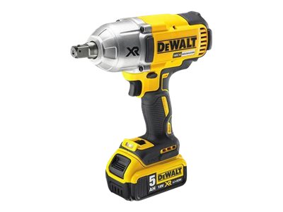 Dewalt 18V XR Brushless High Torque 1/2" Impact Wrench - 2 x 5Ah