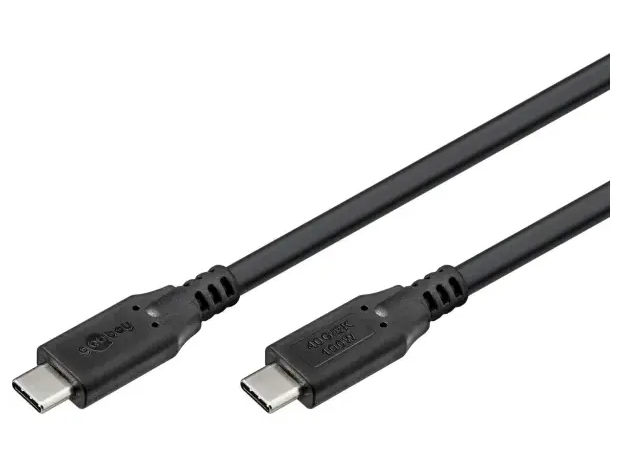 Goobay USB-C™-kabel, USB4™, 100 W, 40 Gbit/s, Power Delivery, 1 m USB-C™-kontakt > USB-C™-kontakt