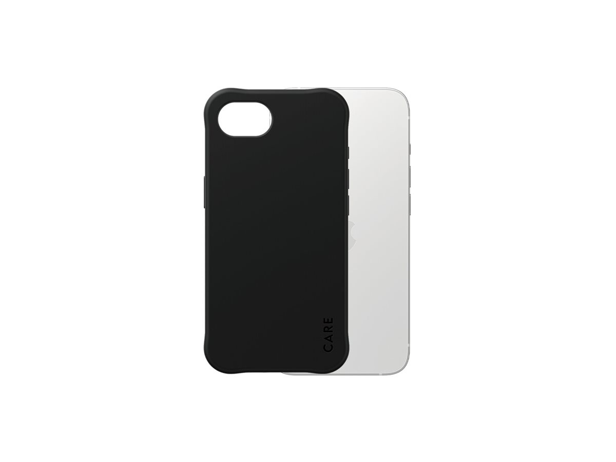 PanzerGlass CARE by Fashionable Case Samba Black w. Qi Compatible iPhone 16e Beskyttelsescover Sort