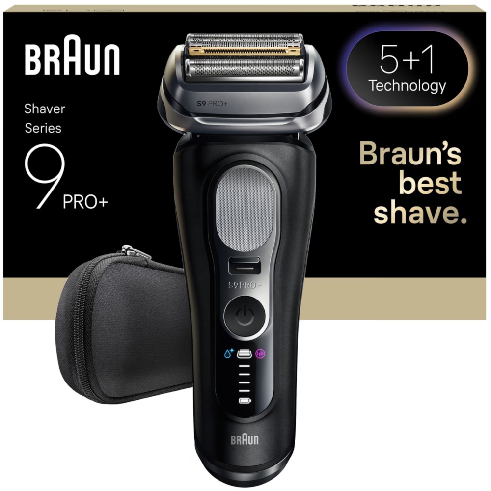Braun Series 9 Pro+ 9600s, Folie shaver, Sort, Knapper, Batteri, Lithium-Ion (Li-Ion), Indbygget batteri