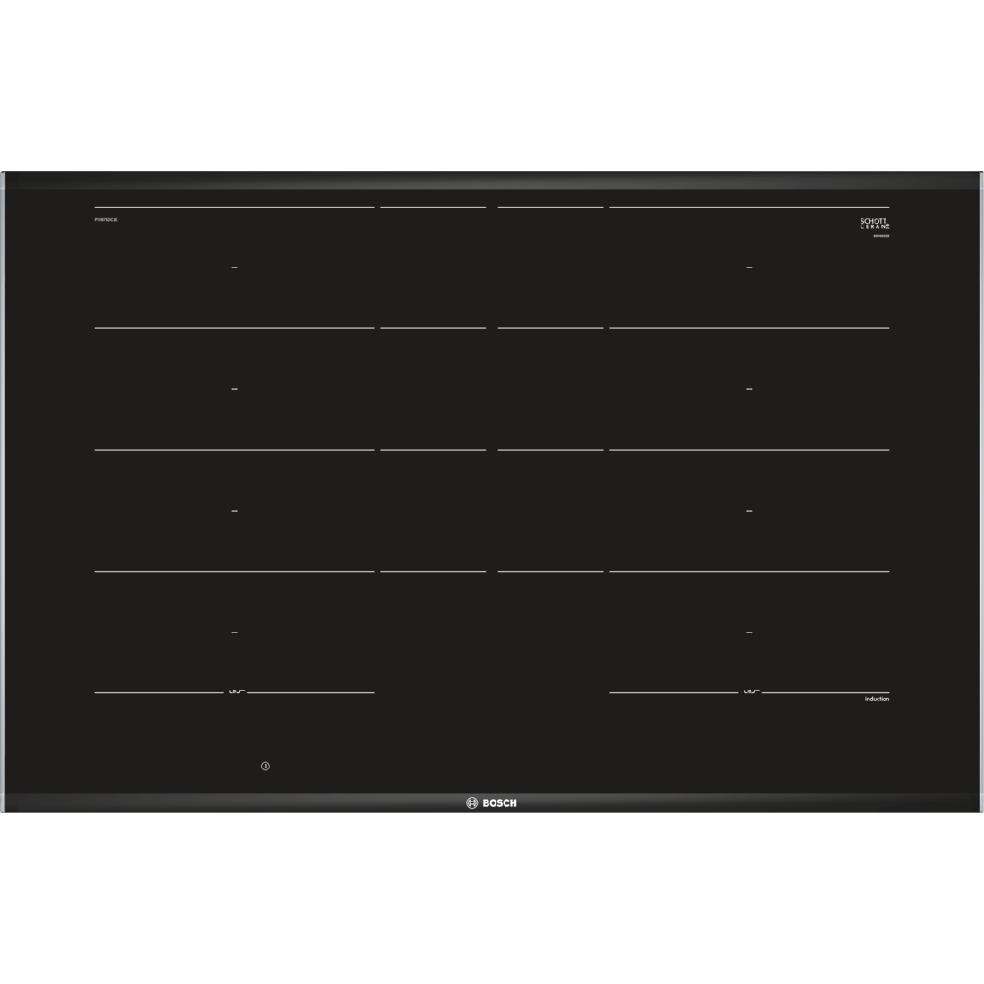 Induktionskogeplade Bosch Serie 8 PXY875DC1E - 80 cm, FlexInduction