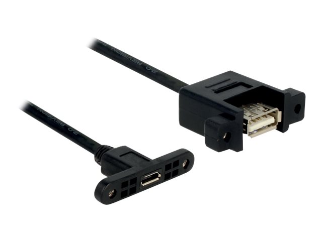Delock USB-adapter 25cm Sort
