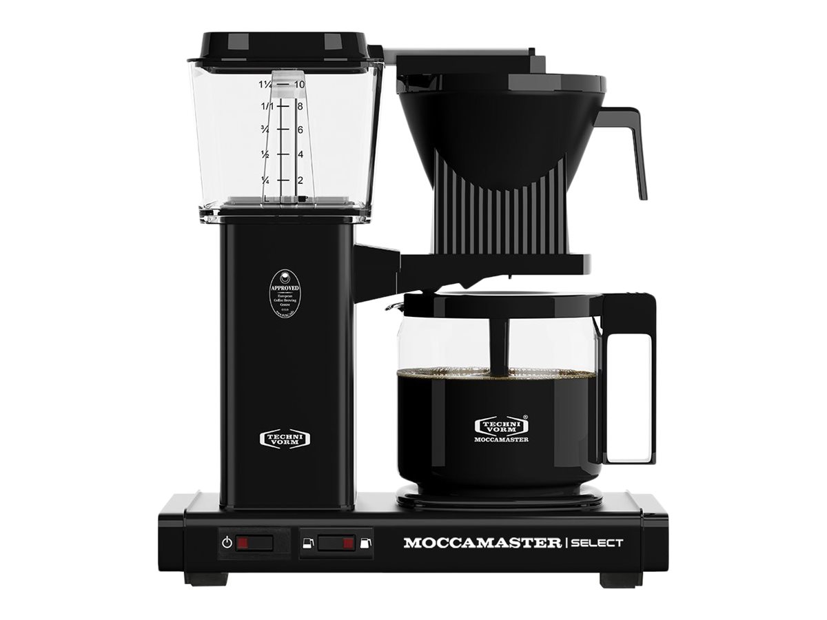 Moccamaster KBG Select, Dråbe kaffemaskine, 1,25 L, Malet kaffe, 1520 W, Sort