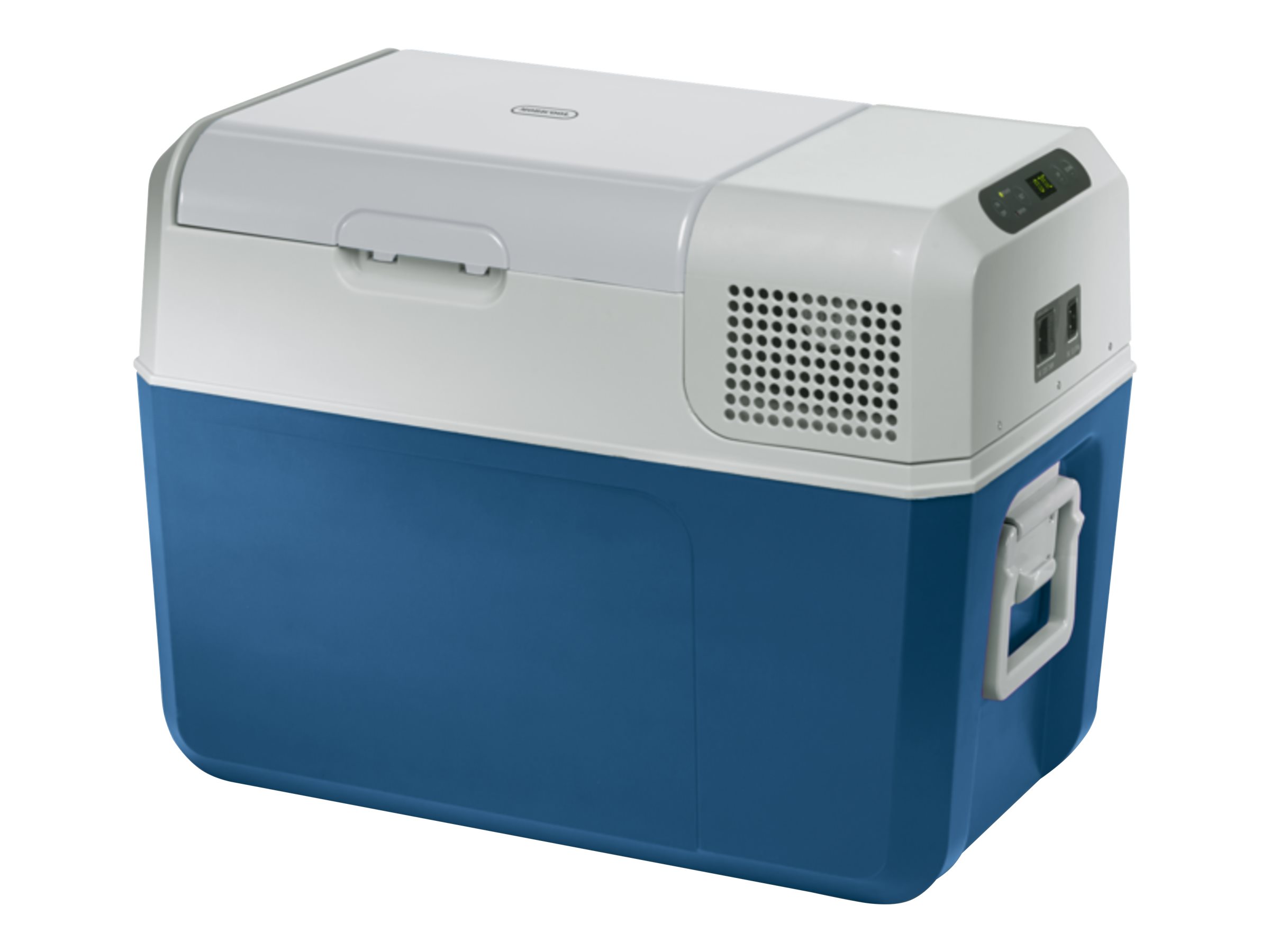 Mobicool MCF40 - Transportabelt køleskab - bredde: 36.5 cm - dybde: 58.4 cm - højde: 44.6 cm - 38 liter - Klasse C - blå/grå