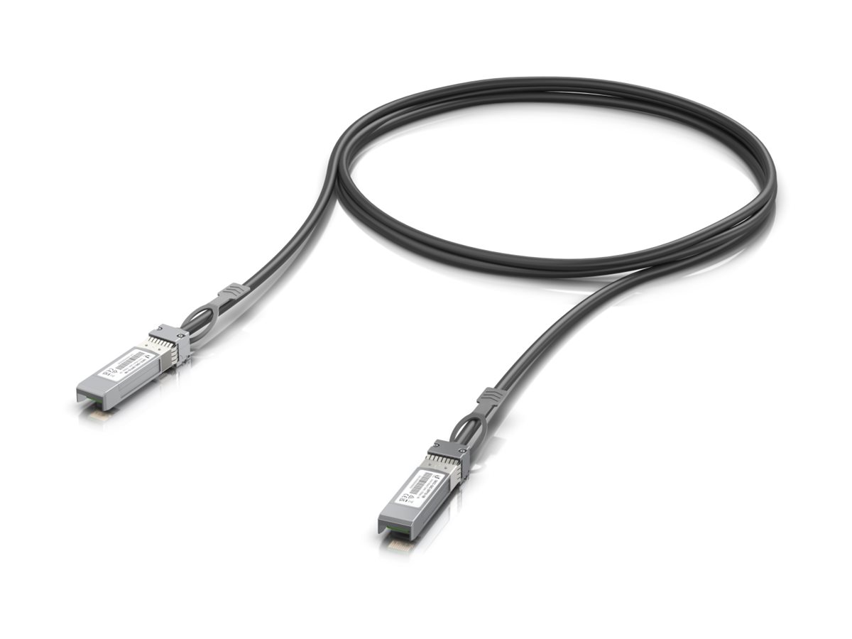 Ubiquiti - 25GBase-kabel til direkte påsætning - SFP28 til SFP28 - 1 m - 4.1 mm - passivt - sort