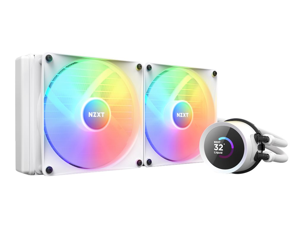 NZXT Kraken 280 White RGB - CPU Vandkøling - Max 32 dBA