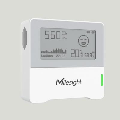 Milesight AM103 LoRaWAN Temperatur-, CO2- og fugtighedsssensor hvid