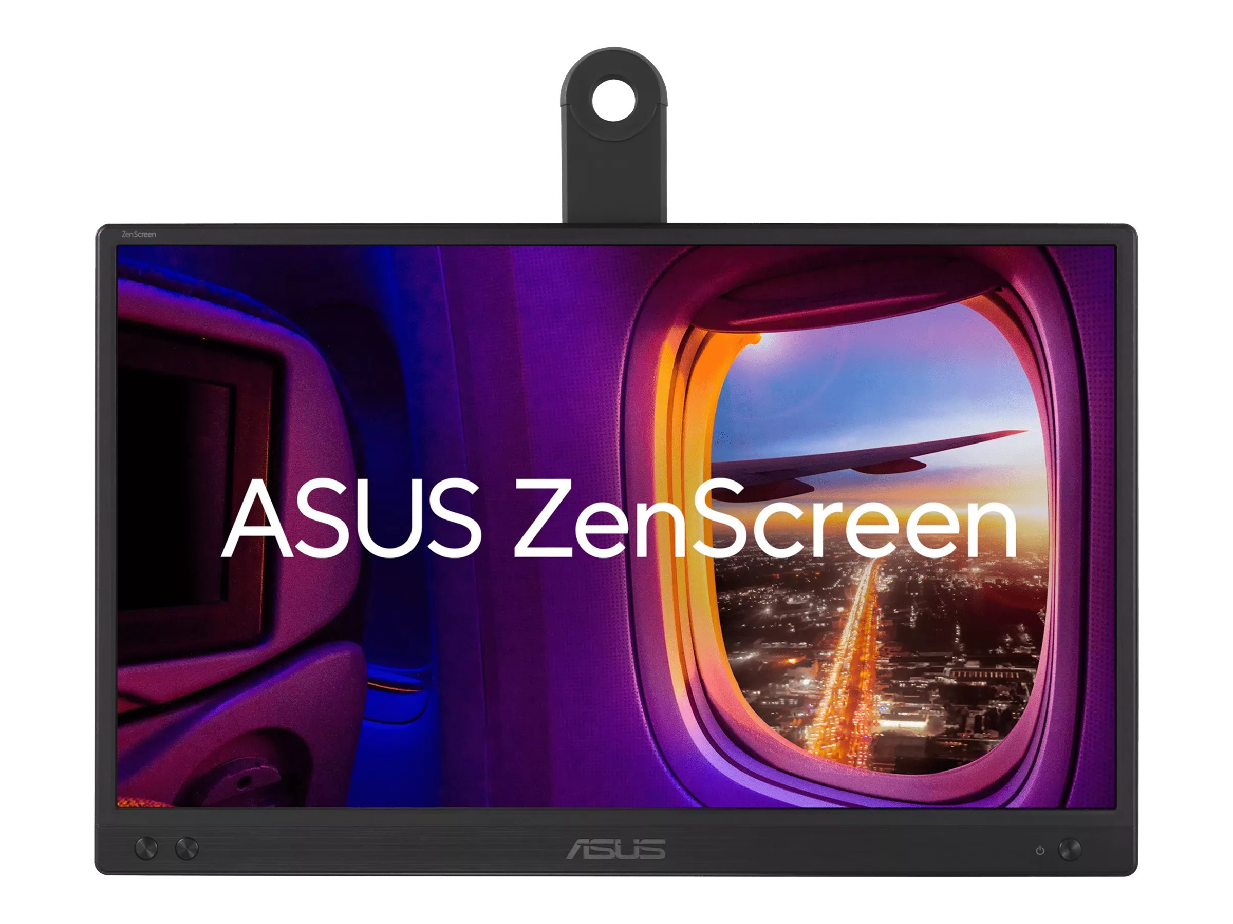 ASUS ZenScreen MB166CR - LED-skærm - 16 - bærbar - 1920 x 1080 Full HD (1080p) @ 60 Hz - IPS - 250 cd/m² - 1000:1 - 5 ms - USB - sort