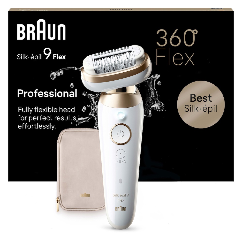 Braun SES9-011 Silk-épil Pro 9 Flex Epilator Hvid/Guld