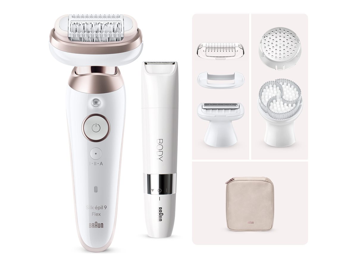 Braun Silk-épil 9 Flex 9-360 3D 40 pincetter Pink, Hvid