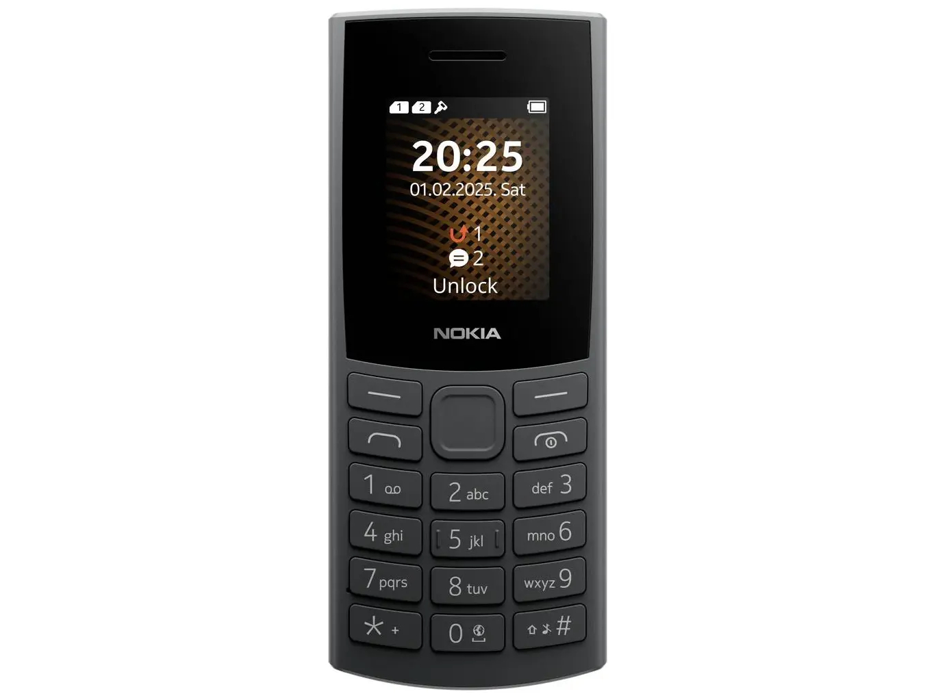 Nokia 105 4G 2nd Edition (2024) 1.8" Sort