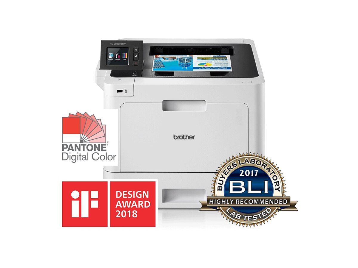 Brother HL-L8360CDW - Printer - farve - Duplex - laser - A4/Legal - 2400 x 600 dpi - op til 31 spm (mono) / op til 31 spm (farve) - kapacitet: 300 ark - USB 2.0, Gigabit LAN, Wi-Fi(n), USB vært, NFC