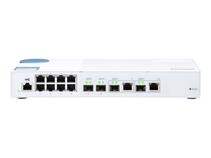QNAP QSW-M408-2C Entry-level 10GbE Layer 2 Web Managed Switch for SMB Network Deployment