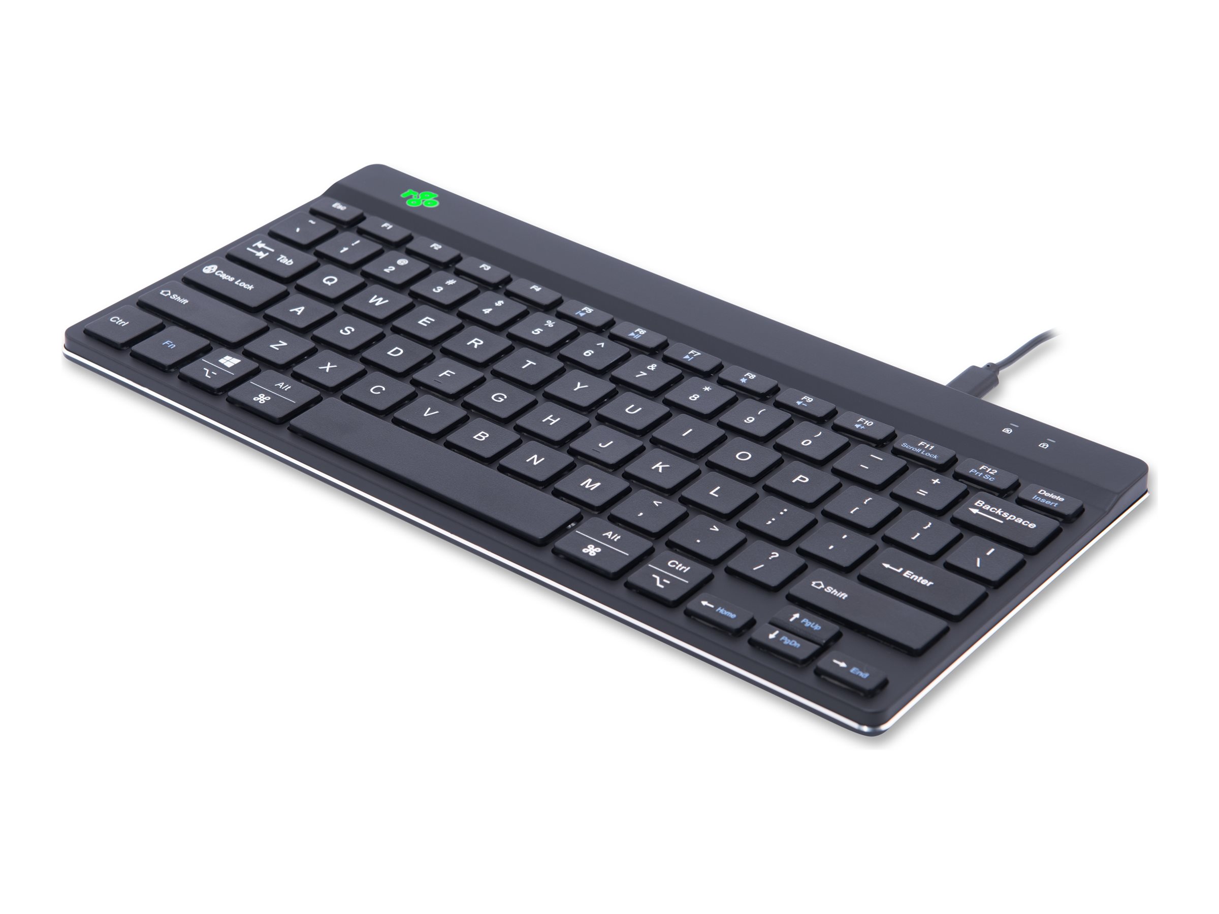 R-Go Tools R-Go Compact Break - keyboard - QWERTY - US - black - Tastatur - Amerikansk engelsk - Sort
