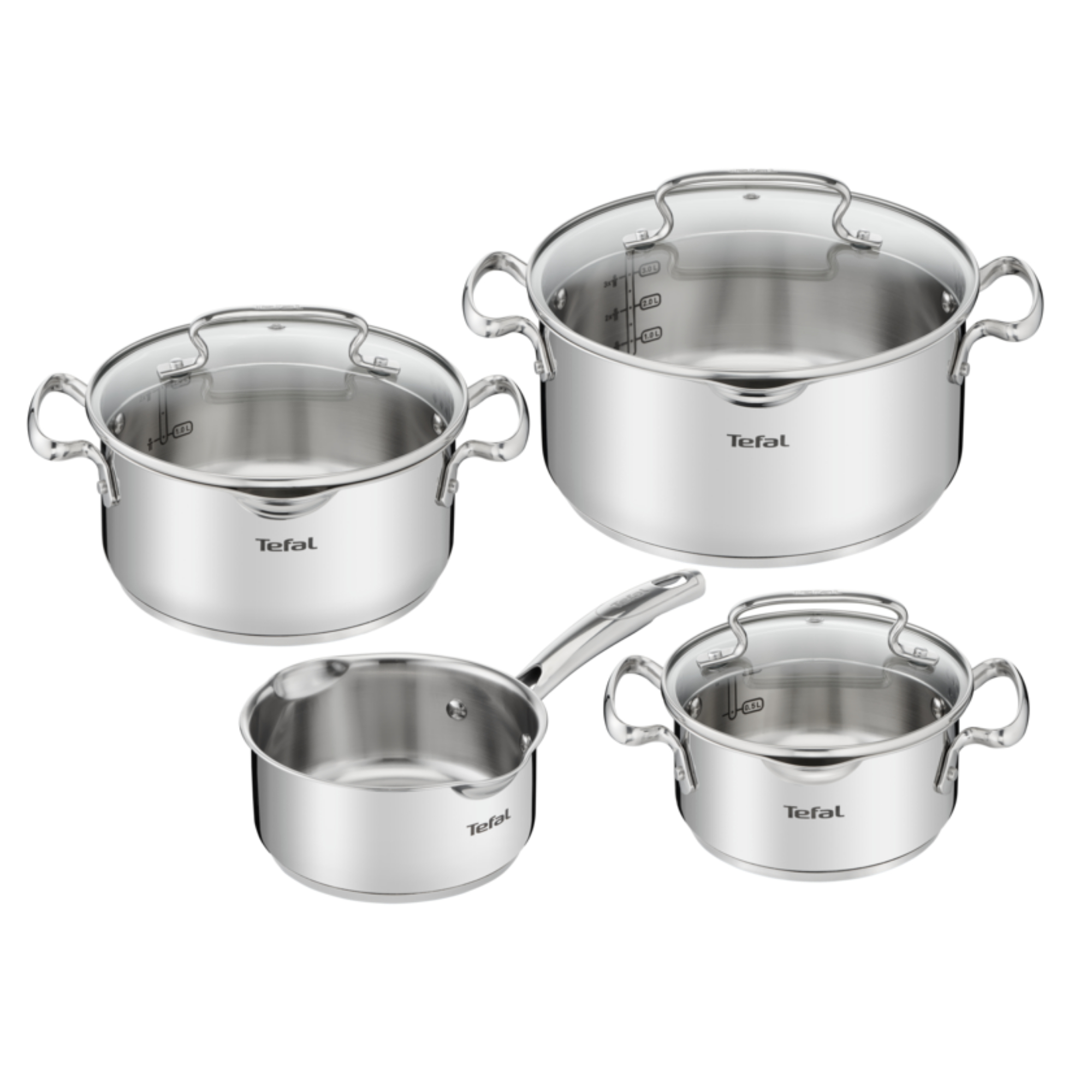 Tefal Duetto+ G719S734 madlavningssæt - 7 dele, rustfrit stål