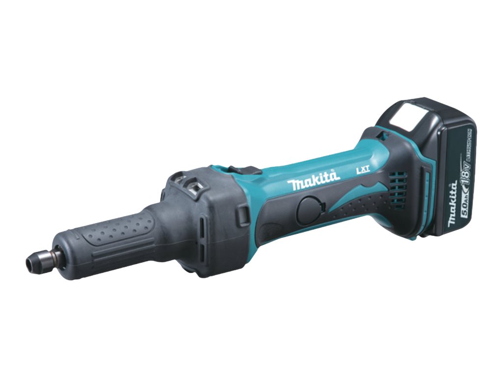Makita DGD800RTJ Lige kværn 18V Uden batteri 2 batterier inkluderet