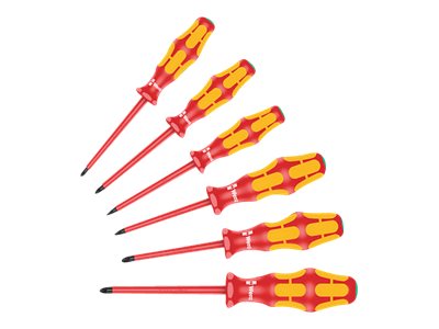 Wera 167 i/6 Skruetrækkersæt Kraftform Plus serie 100, 6 dele