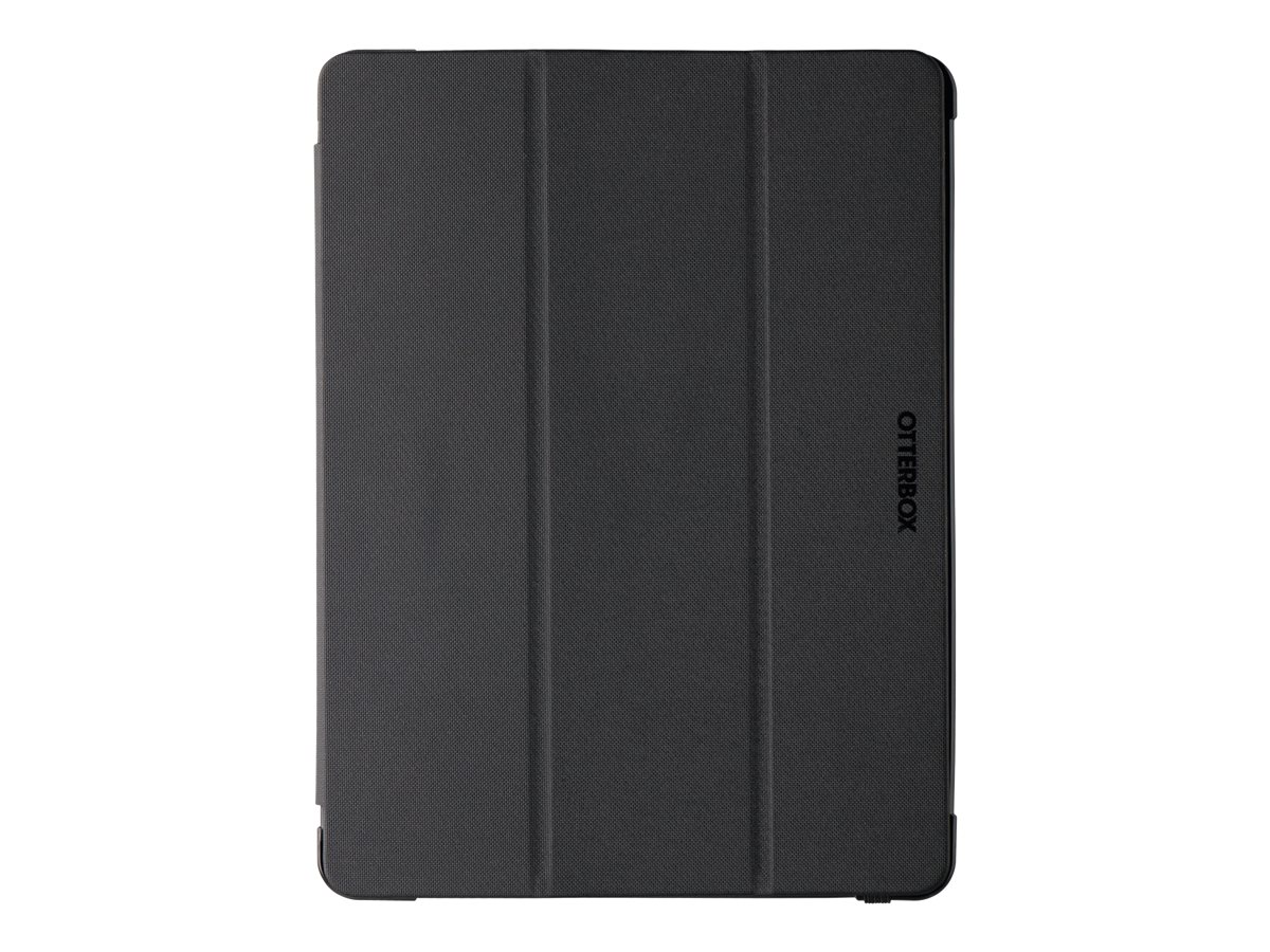 OtterBox React Series - Skærmdække til tablet - med blyantholder - sort - for Apple 10.2-inch iPad (8. generation, 9. generation)