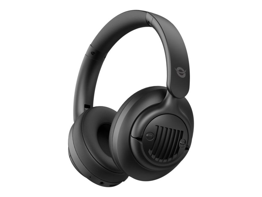 Bluetooth over‑ear headset med aktiv støjreduktion - sort