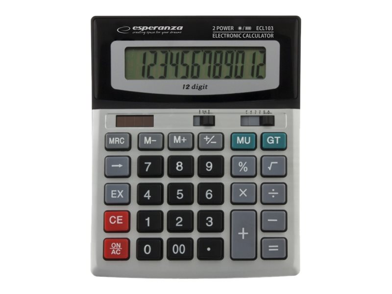 Esperanza ECL103 - Skrivebords-regnemaskine - 12 cifre
