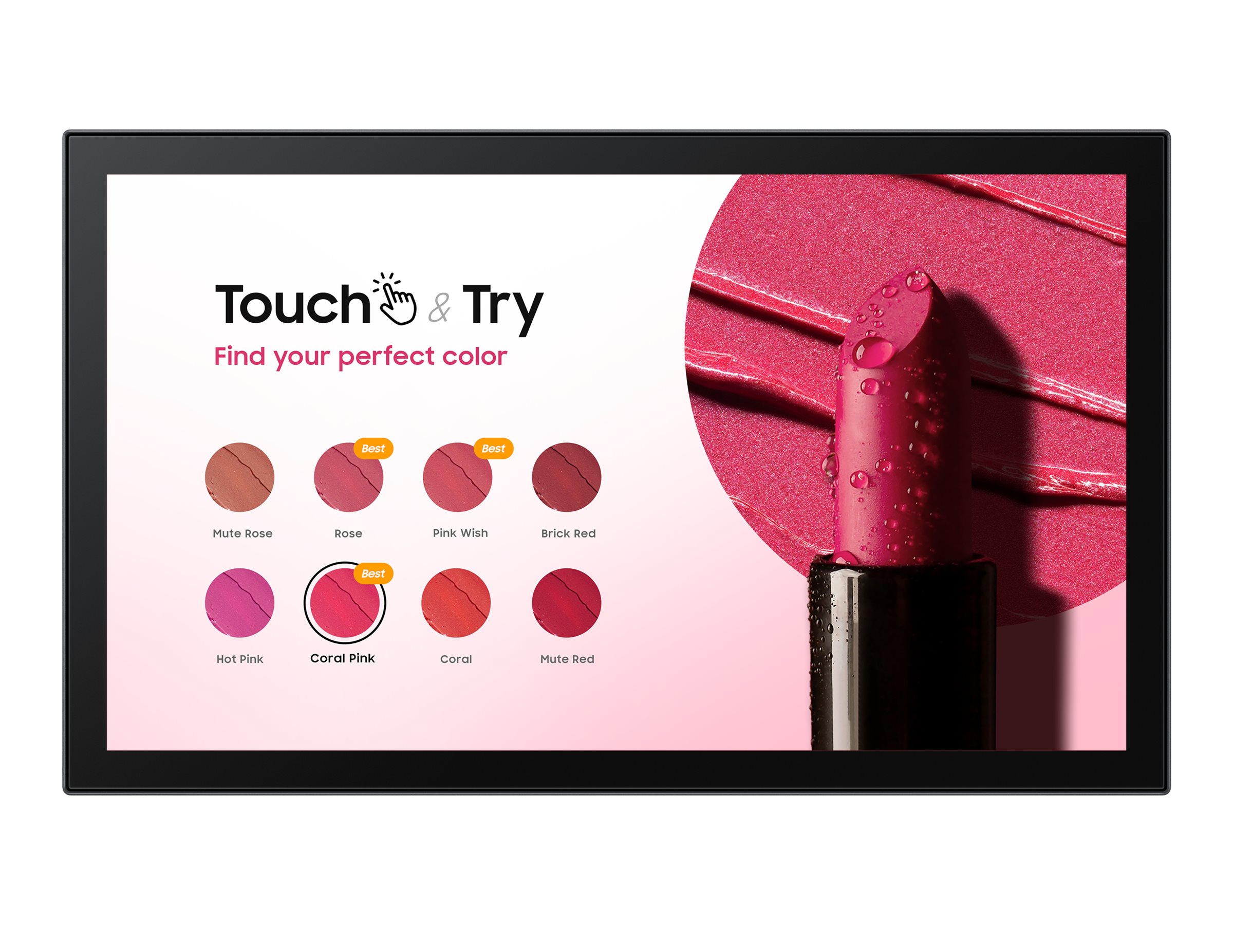 Samsung QB13C-T - 13 Diagonal klasse QBC-T Series LED-bagbelyst LCD paneldisplay - interaktiv digital skiltning - med berøringsskærm (multi-berøring) - Tizen OS - 1080p 1920 x 1080 - sort